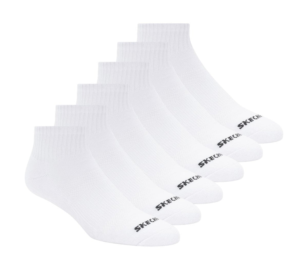 6 Pack Core Quarter Medium Socks | Skechers online shop