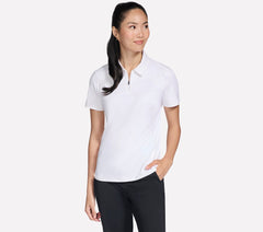 GO GOLF Short Sleeve Birdie Zip Front Polo | Women Skechers for sale