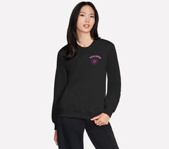 Collegiate Crest Crewneck | Women Skechers on sale