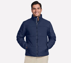 GO SHIELD Cozy Fit Traverse Down Jacket | Men Skechers discount