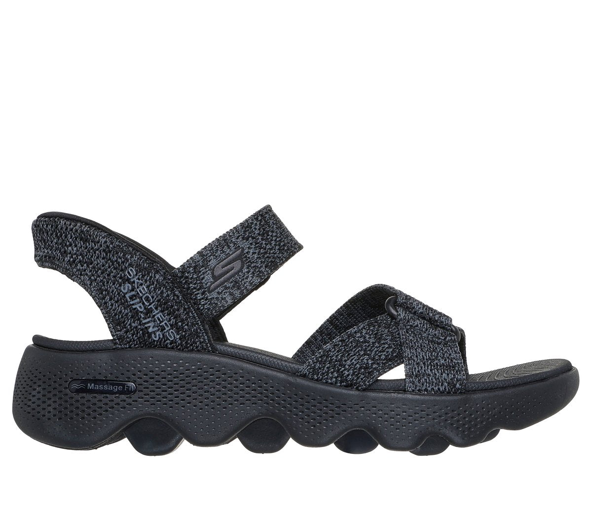 Slip-ins: GO WALK Massage Fit Sandal - Heather | Women Skechers for sale