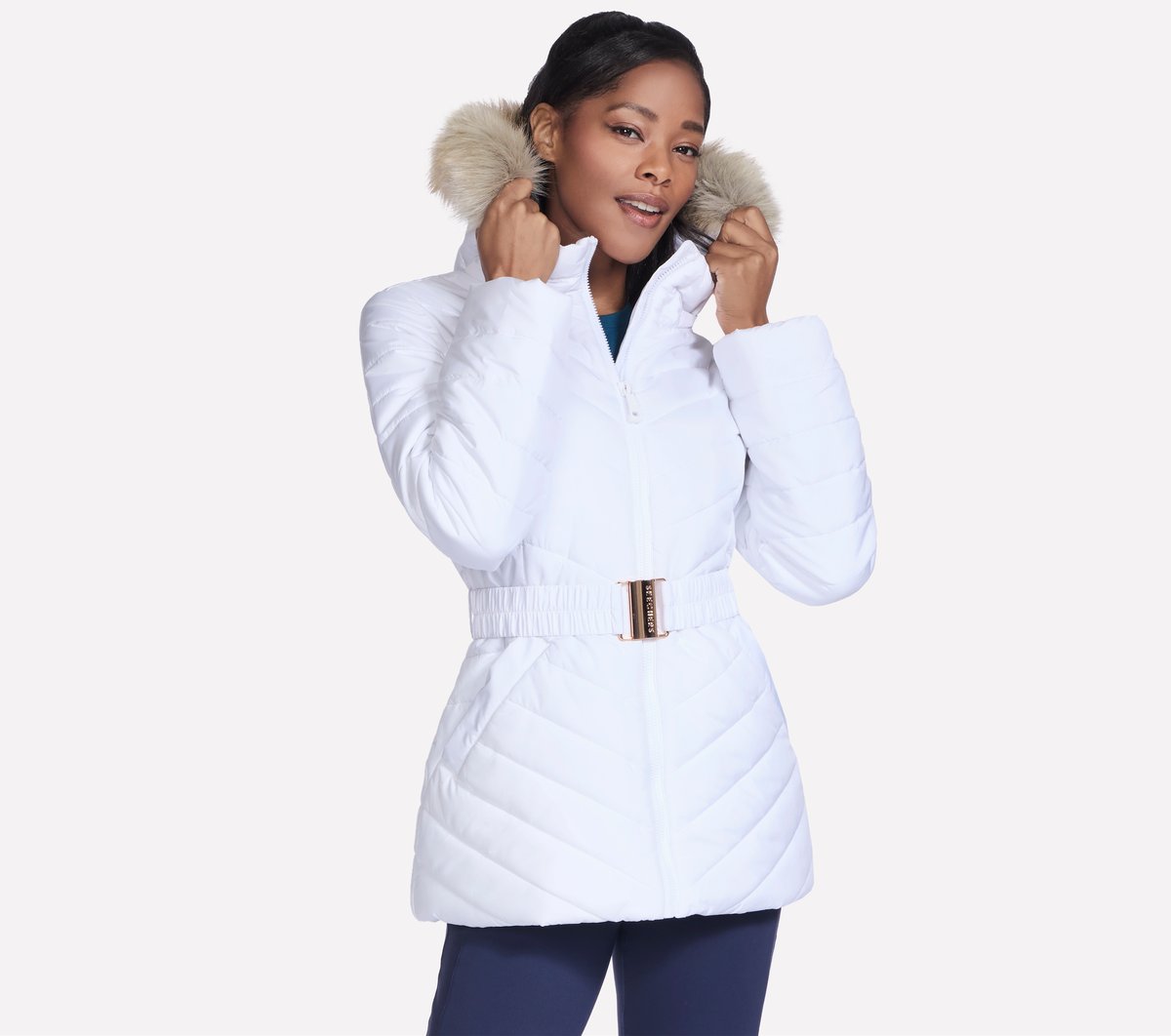 On-The-GO GO SHIELD Cozy Fit Belted Parka | Women Skechers outlet