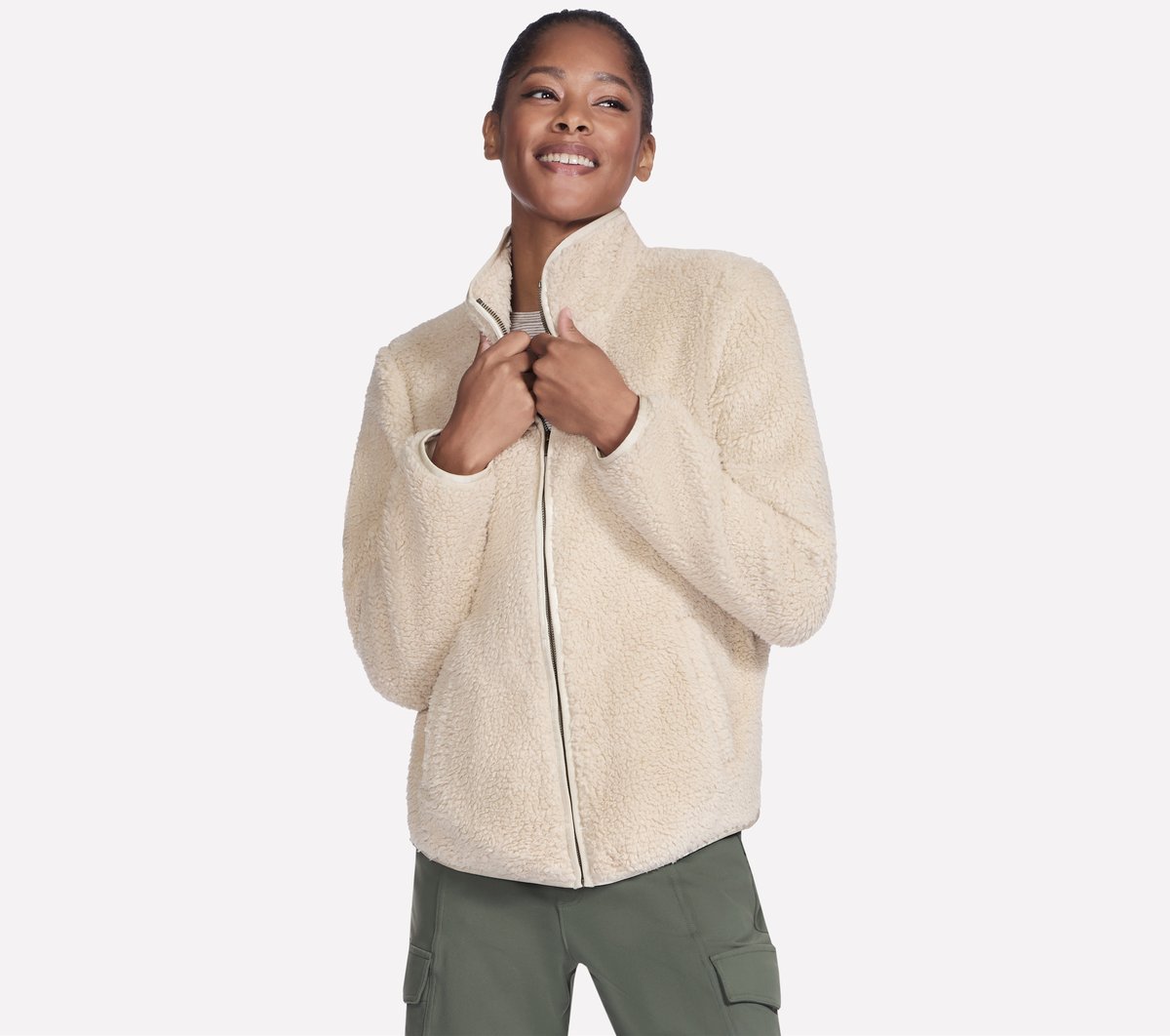 Skech-Sherpa Jacket | Women Skechers online shop