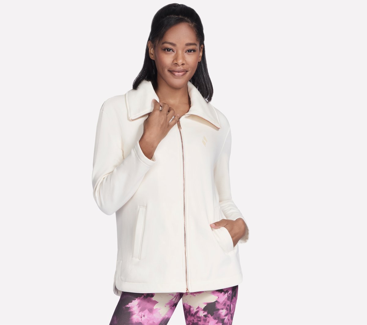 GO SNUGGLE Tunic Full Zip Jacket | Women Skechers sale