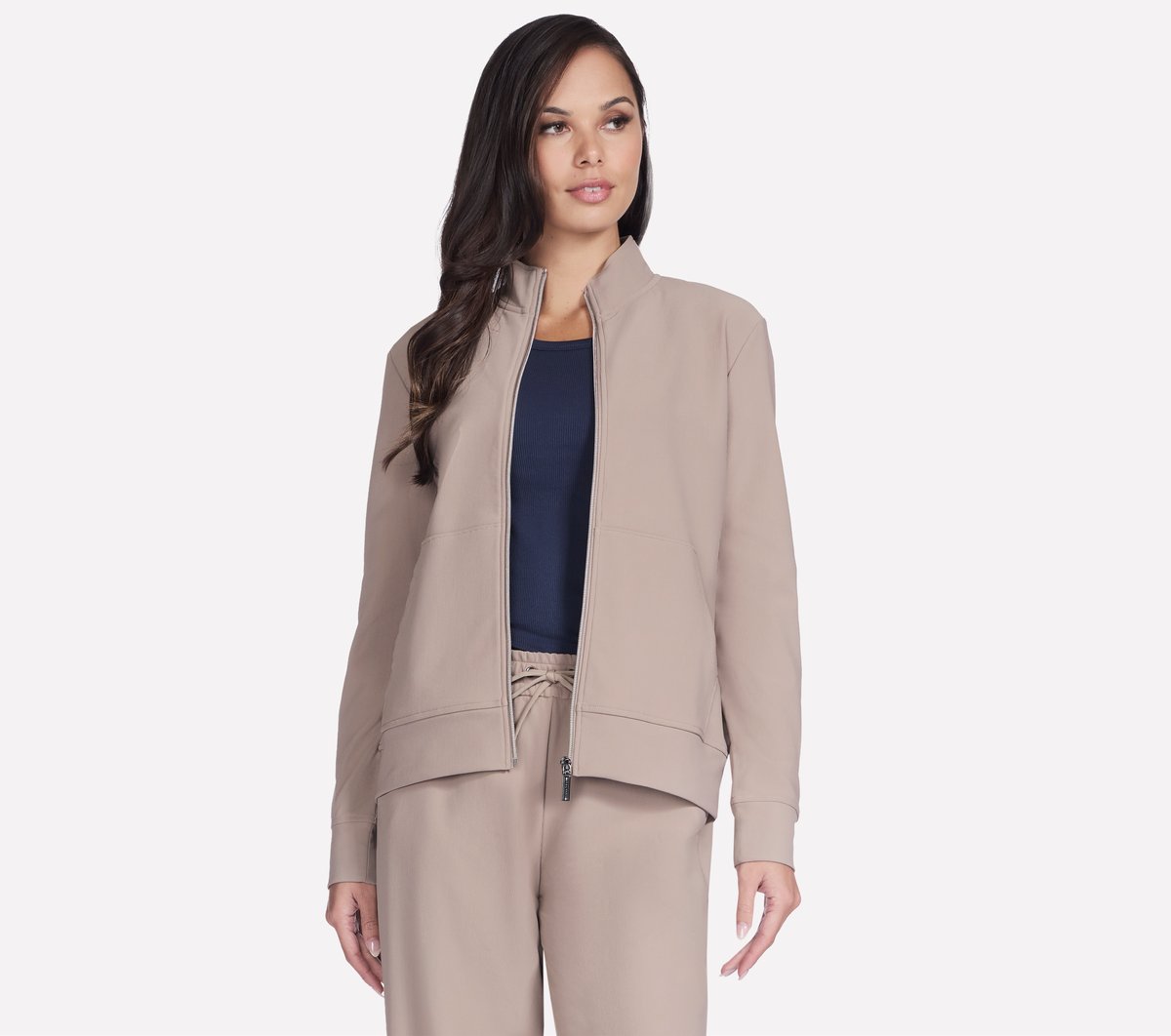 GO Luxe Rib Everyday Full Zip Jacket | Women Skechers discount