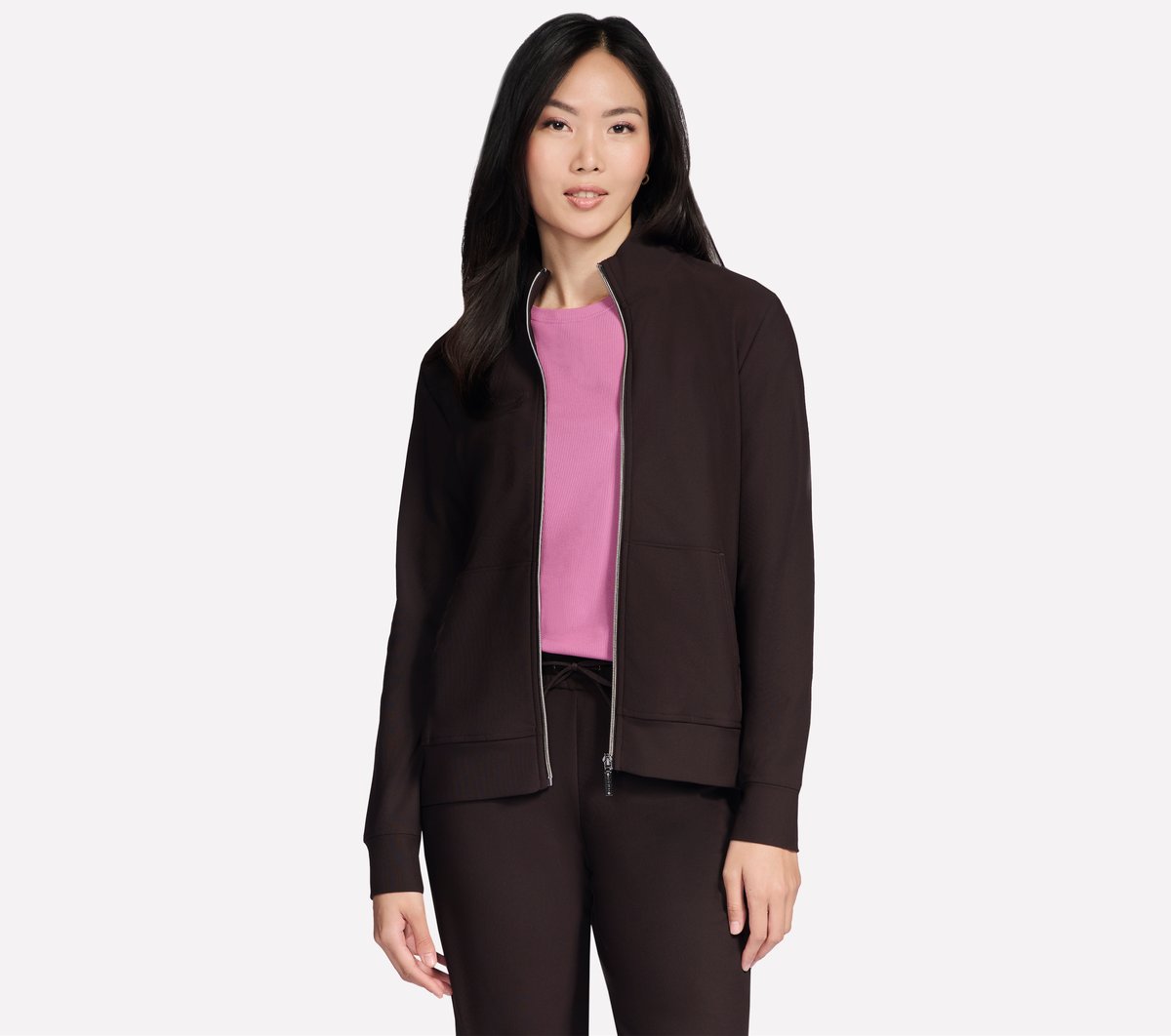 GO Luxe Rib Everyday Full Zip Jacket | Women Skechers discount