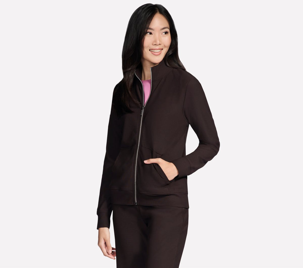 GO Luxe Rib Everyday Full Zip Jacket | Women Skechers for sale