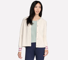 GO WALK Reflection Sweater Bomber | Women Skechers discount
