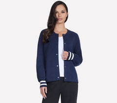GO WALK Reflection Sweater Bomber | Women Skechers discount