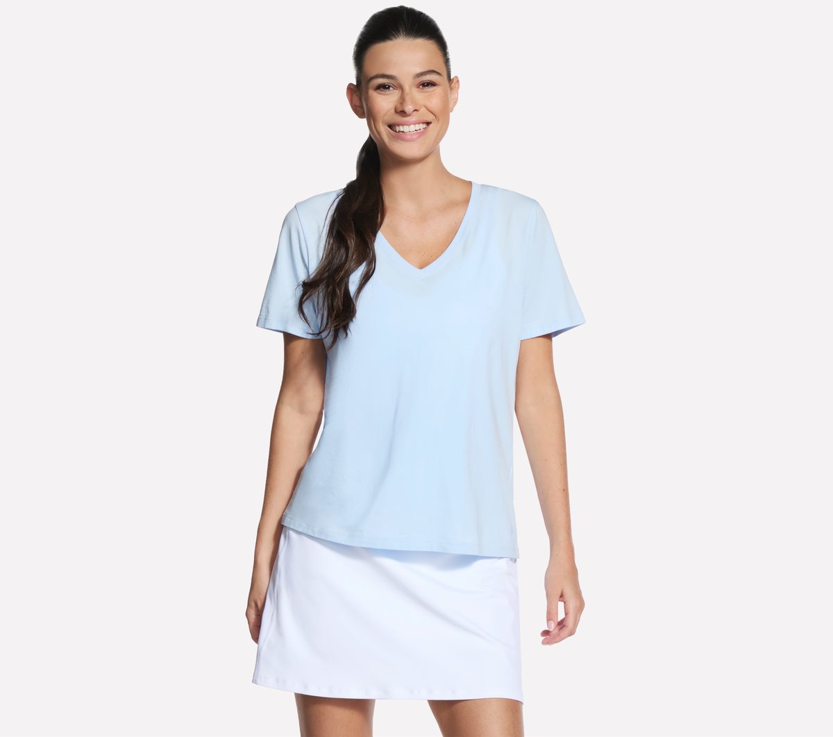 Pima V-Neck Tee | Women Skechers outlet
