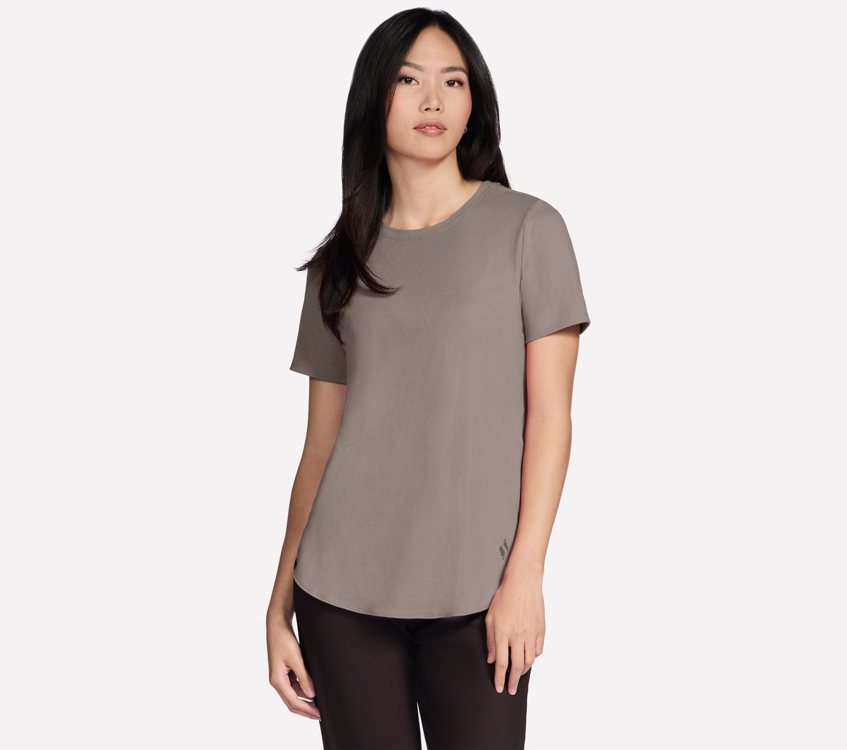 GO WALK Luxe Rib Tunic Tee | Women Skechers discount