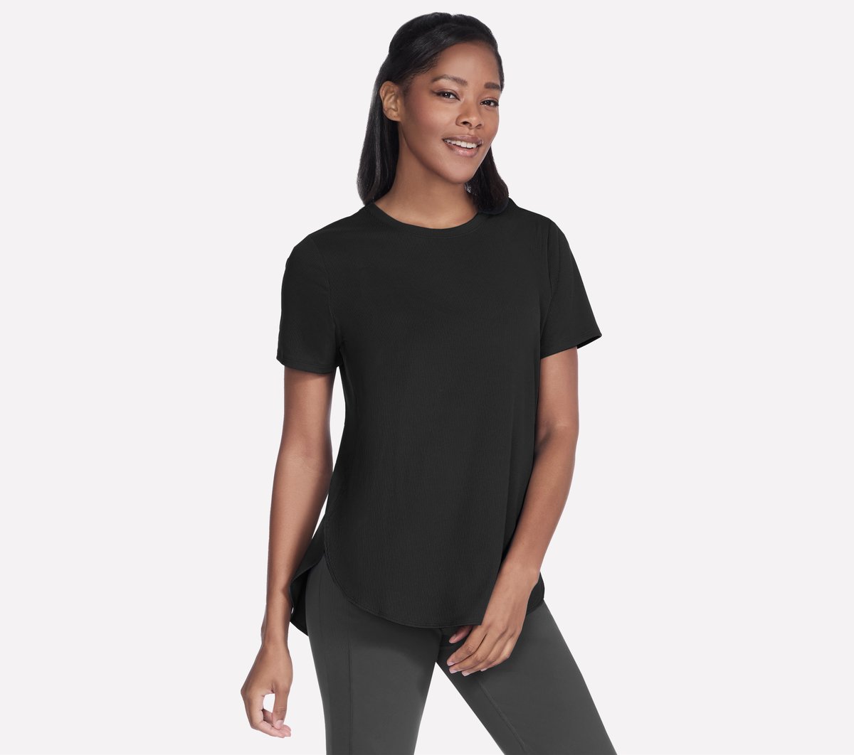 GO WALK Luxe Rib Tunic Tee | Women Skechers discount