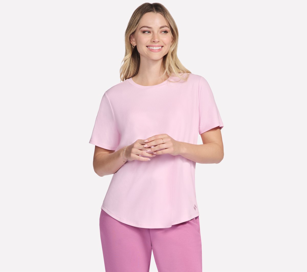 GO WALK Luxe Rib Tee | Women Skechers for sale