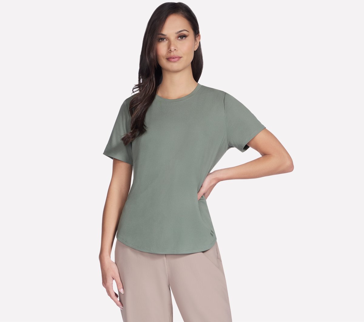 GO WALK Luxe Rib Tee | Women Skechers for sale