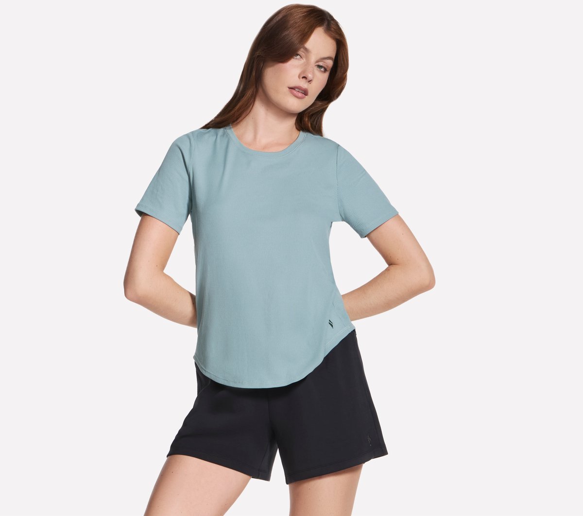 GO WALK Luxe Rib Tee | Women Skechers for sale