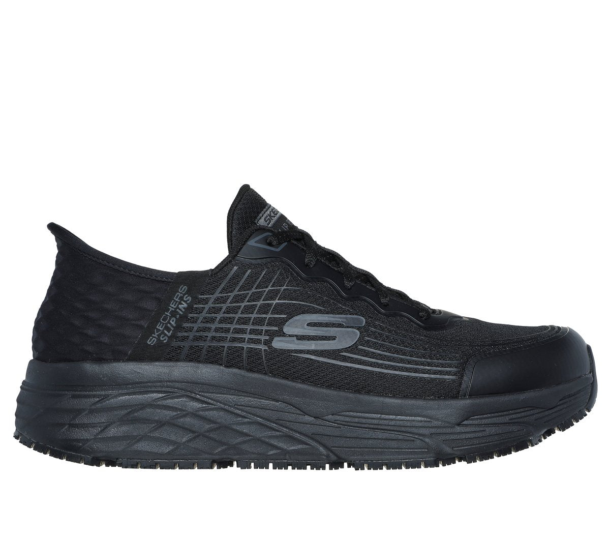 Slip-ins Work Slip-Resistant Relaxed Fit: Max Cushioning Elite - Remmal | Men Skechers for sale