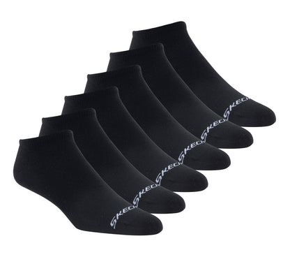 6 Pack Men's Cotton No Show Socks | Skechers online shop