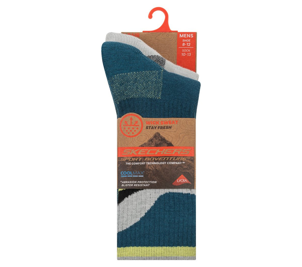 2 Pack Men's Crew Trail Socks | Skechers for sale