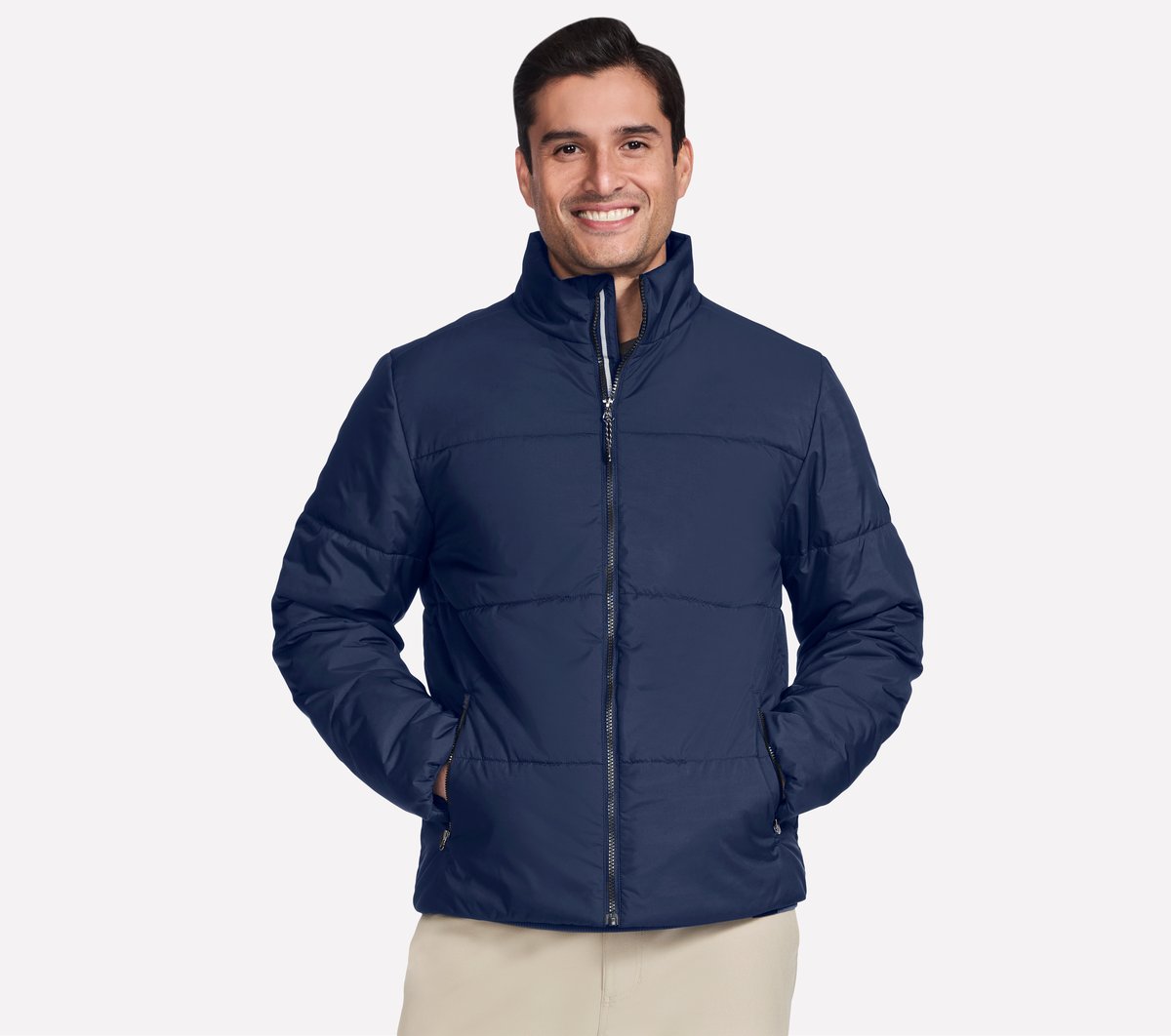 GO SHIELD Cozy Fit Traverse Down Jacket | Men Skechers discount