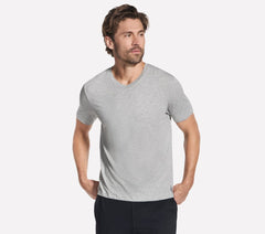 GO DRI Pima Short Sleeve V-Neck | Men Skechers outlet
