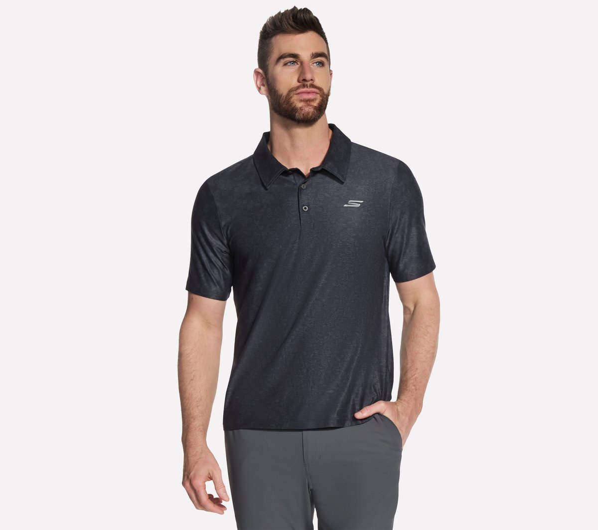 GO DRI All Day Printed Polo | Men Skechers outlet