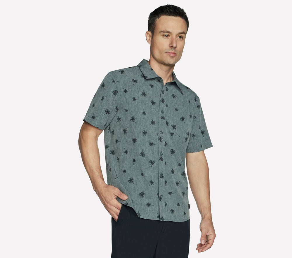 The GO WALK Air Printed Short Sleeve Shirt | Men Skechers for sale