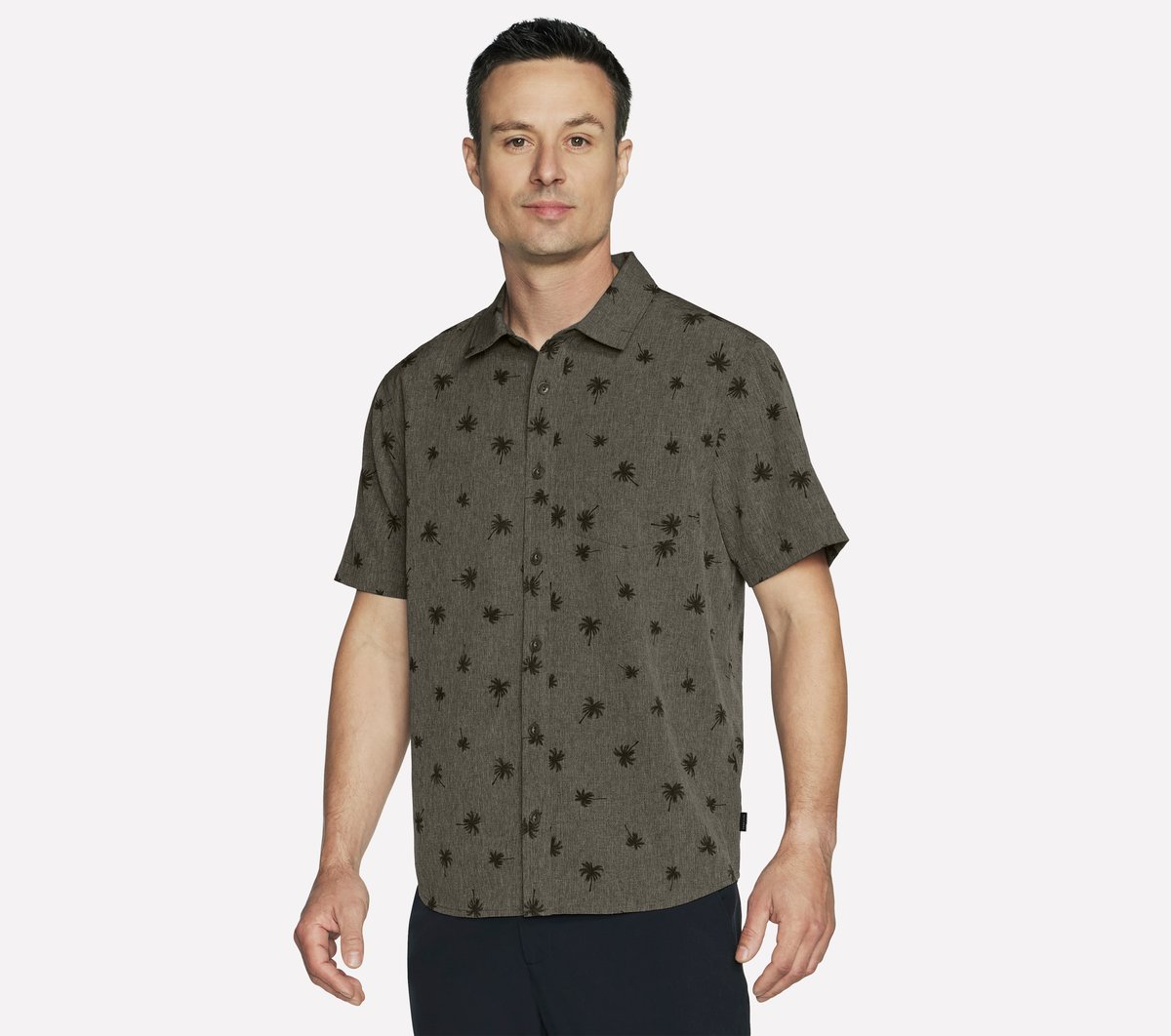 The GO WALK Air Printed Short Sleeve Shirt | Men Skechers for sale
