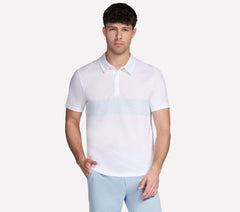GO DRI Charge Palm Stripe Polo | Men Skechers outlet