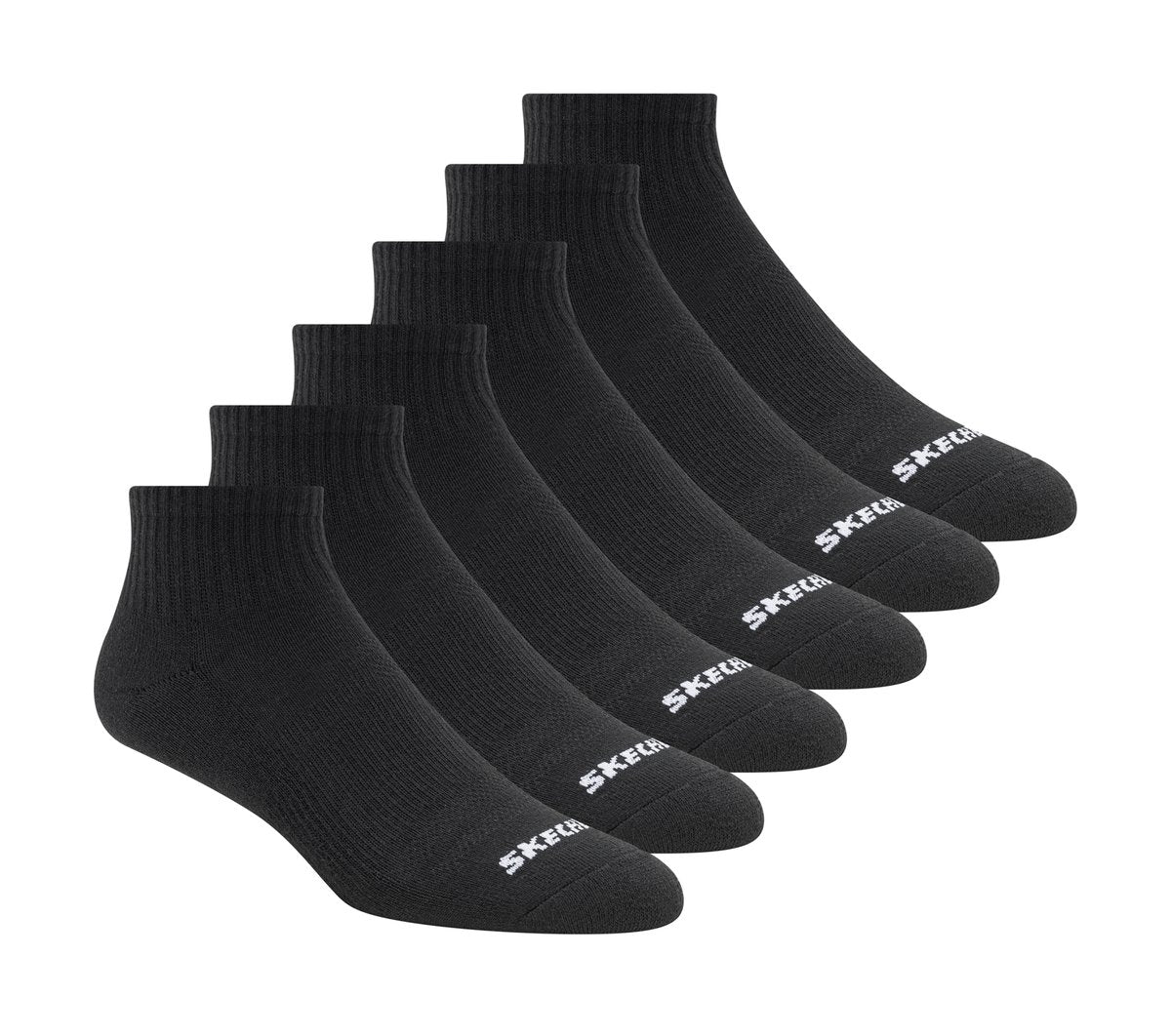 6 Pack Core Quarter Medium Socks | Skechers online shop