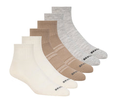 6 Pack Core Quarter Large Socks | Skechers outlet
